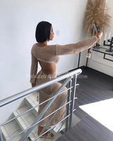 Paradise Cover Up Maxi Dress (Nude) - Palazzo Couture Online