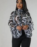 paris sunsets floral top side angle