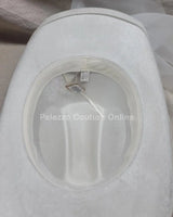 Pearl and Rhinestone Stud Bride  Cowboy Hat (White) - view 6
