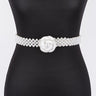 Pearl Bloom Statement Belt Ivory - Palazzo Couture Online