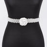 Pearl Bloom Statement Belt Ivory for women - fashion belt by Palazzo Couture