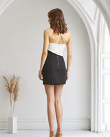 Pearl Elegance Appliqué Mini Dress - Palazzo Couture Online