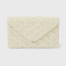 Pearl Elegance Envelope Clutch Ivory - Palazzo Couture Online