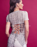 Elegant Up Mesh lace two piece pant set styled for going out