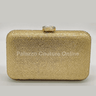 Perfect Timing Rhinestones Clutch Gold - Palazzo Couture Online