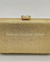 Perfect Timing Rhinestones Clutch Gold - Palazzo Couture Online