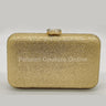 Perfect Timing Rhinestones Clutch Gold for women - bag by Palazzo Couture