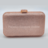 Perfect Timing Rhinestones Clutch Rose Gold - Palazzo Couture Online