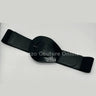 Perpetual Fantasy Plain Buckle, Elastic Belt (Black) for women - fashion belt by Palazzo Couture