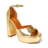 Platform Bliss Chunky Heels - Gold - Palazzo Couture Online