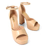 Platform Bliss Chunky Heels - Nude - Palazzo Couture Online