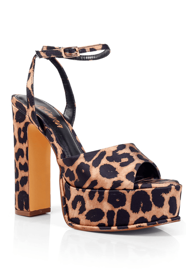 Platform Josy 6 Chunky Heels (Leopard) - Palazzo Couture Online