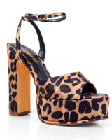 Platform Josy 6 Chunky Heels (Leopard) for women - stylish heels by Palazzo Couture