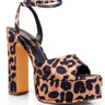 Platform Josy 6 Chunky Heels (Leopard) for women - stylish heels by Palazzo Couture