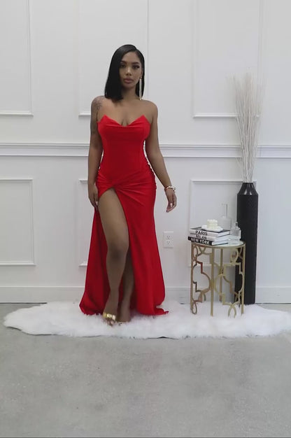 The Scarlet Elegance Gown