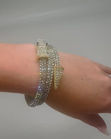 Video of Modern Double Wrap Serpentine Bracelet Gold