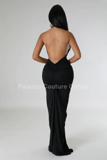 Private Event Maxi Dress (Black) - Palazzo Couture Online
