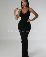 Private Event Maxi Dress (Black) - Palazzo Couture Online