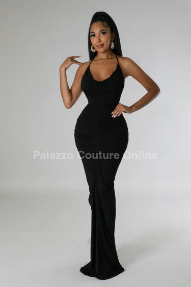 Private Event Maxi Dress (Black) - Palazzo Couture Online