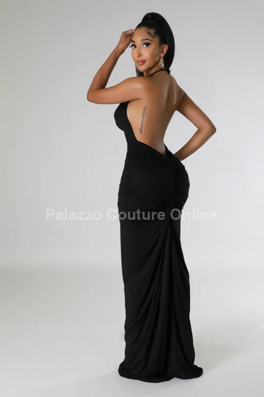 Private Event Maxi Dress (Black) - Palazzo Couture Online
