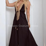 Private Oasis Maxi Dress ( Black) front view showing full-length maxi silhouette