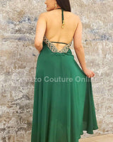 Private Oasis Maxi Dress (Emerald Green) - Palazzo Couture Online