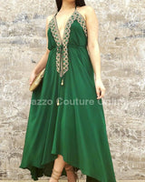 Private Oasis Maxi Dress (Emerald Green) - Palazzo Couture Online