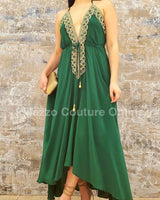 Private Oasis Maxi Dress (Emerald Green) - Palazzo Couture Online