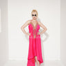 Private Oasis Maxi Dress ( Hot Pink) - Palazzo Couture Online