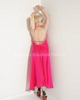 Private Oasis Maxi Dress ( Hot Pink) - Palazzo Couture Online