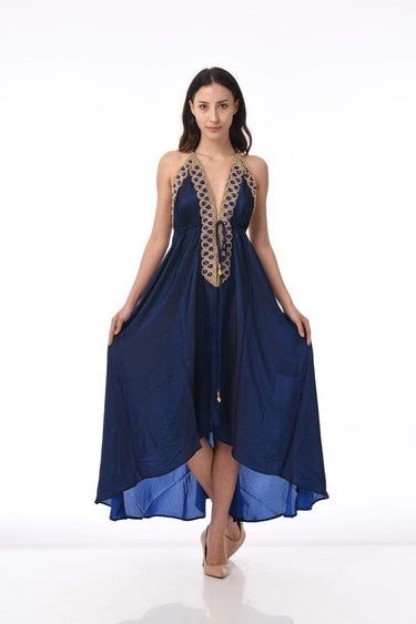 Private Oasis Maxi Dress - Navy - Palazzo Couture Online