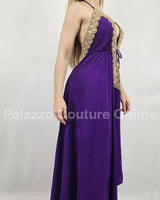 Private Oasis Maxi Dress ( Purple) - Palazzo Couture Online