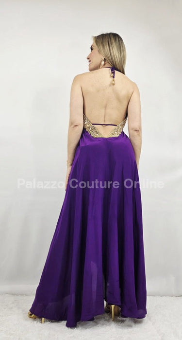 Private Oasis Maxi Dress ( Purple) - Palazzo Couture Online