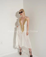 Shop Private Oasis Maxi Dress ( White) online at Palazzo Couture Miami boutique