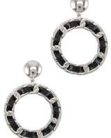 PU Tiered Circle Dangling Stud Earring - Palazzo Couture Online