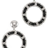 PU Tiered Circle Dangling Stud Earring - Palazzo Couture Online
