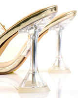 Quartz Bella Slingback Heels -Gold - stunning heels by Palazzo Couture
