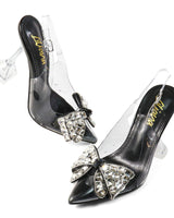 Quartz Bella Slingback Heels - Nude - Palazzo Couture Online