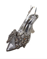 Quartz Bella Slingback Heels - Silver - Palazzo Couture Online
