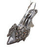 Quartz Bella Slingback Heels - Silver - Palazzo Couture Online