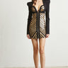 Queen Ann Sequin Mini Dress (Black) - Palazzo Couture Online