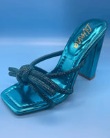 Queen Diva High Heels (Turquoise) for women - stylish heels by Palazzo Couture