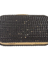 Radiant Elegance clutch with removable chain and crystal exterior