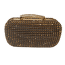 Radiant Elegance gold crystal clutch