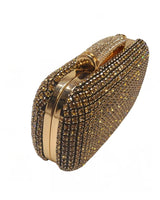 Radiant Elegance gold crystal clutch - women's evening clutch