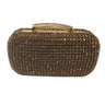 Radiant Elegance gold crystal clutch for women - bag by Palazzo Couture