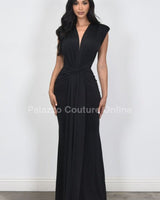 Radiant Starlight Maxi Dress (Black) - Palazzo Couture Online