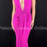 Radiant Starlight Maxi Dress (Fuchsia) - Palazzo Couture Online