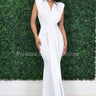 Radiant Starlight Maxi Dress (White) - Palazzo Couture Online