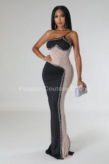 Rasha Dress Black - Palazzo Couture Online